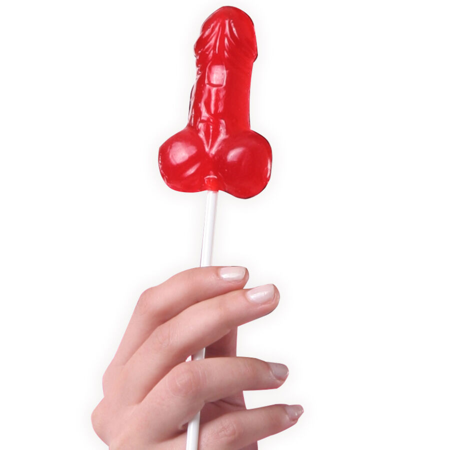 SECRETPLAY - LECCA-LECCA GOMMOSO ALLA FRAGOLA A FORMA DI PENE