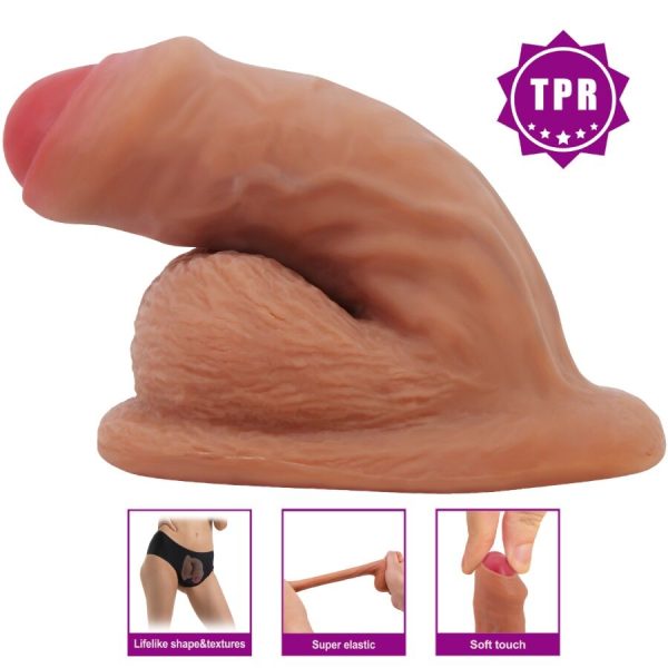 PRETTY LOVE - WARNELL DILDO ULTRA REALISTICO ED ELASTICO 9,5 CM MULATO - immagine 5