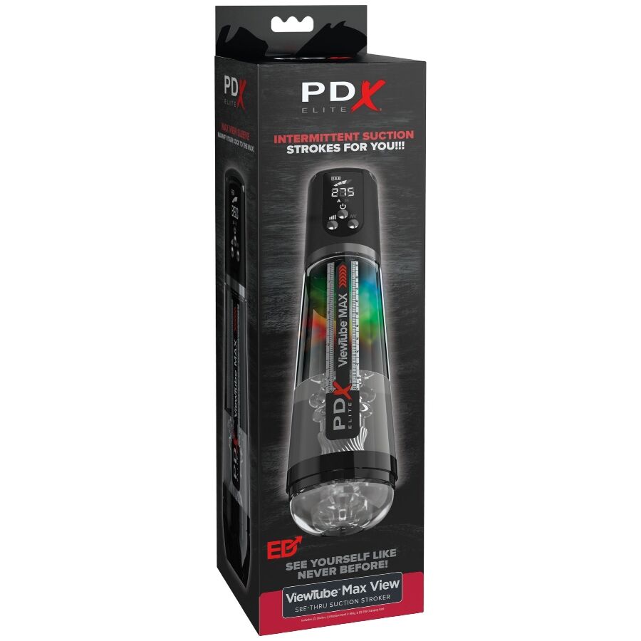 PDX ELITE - VIEWTUBE MAX VIEW MASTURBATORE AUTOMATICO CON ASPIRAZIONE TRASPARENTE - immagine 5
