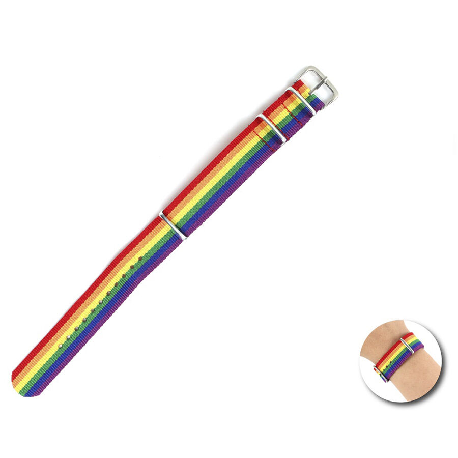 PRIDE - BRACCIALETTO CON BANDIERA ARCOBALENO
