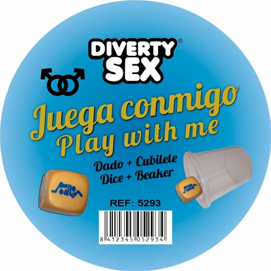 DIABLO PICANTE - DADI DORATI CON POSIZIONI UOMINI E CUBO