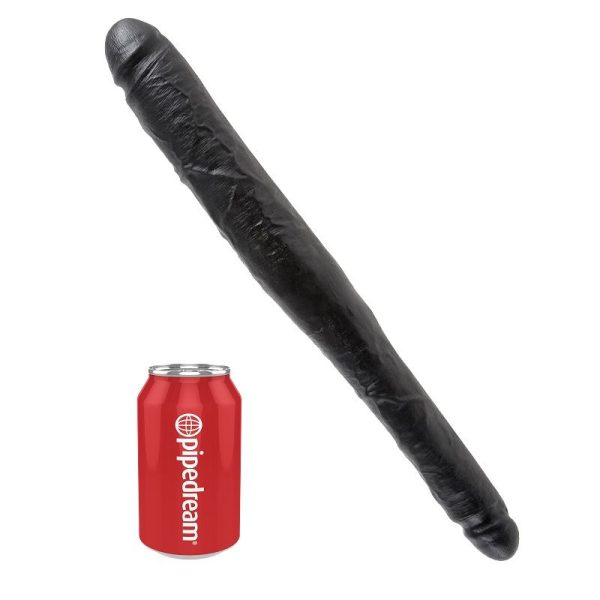 KING COCK DILDO DOBLE NEGRO 40.6 CM - immagine 3