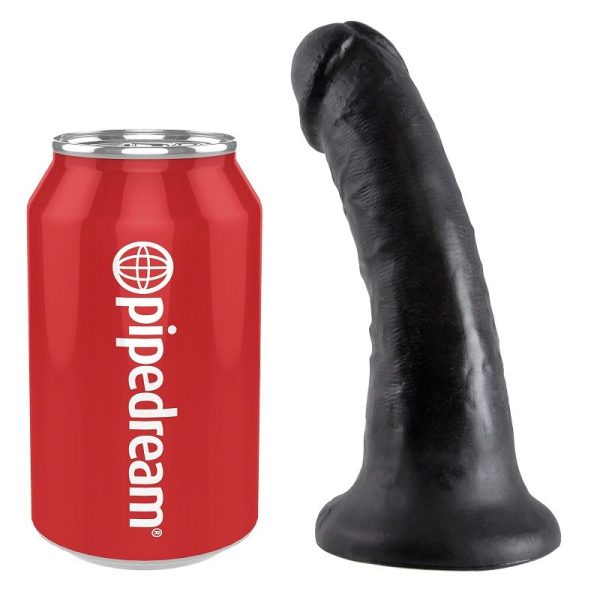 KING COCK - 6" PENE NEGRO 15.2 CM - immagine 3