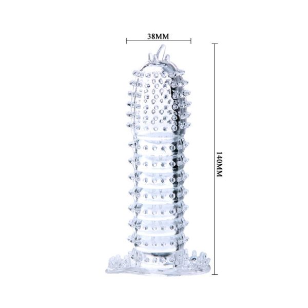 BAILE - GUAINA PER PENE CON PUNTI DI STIMOLAZIONE VIOLA 14 CM - immagine 3