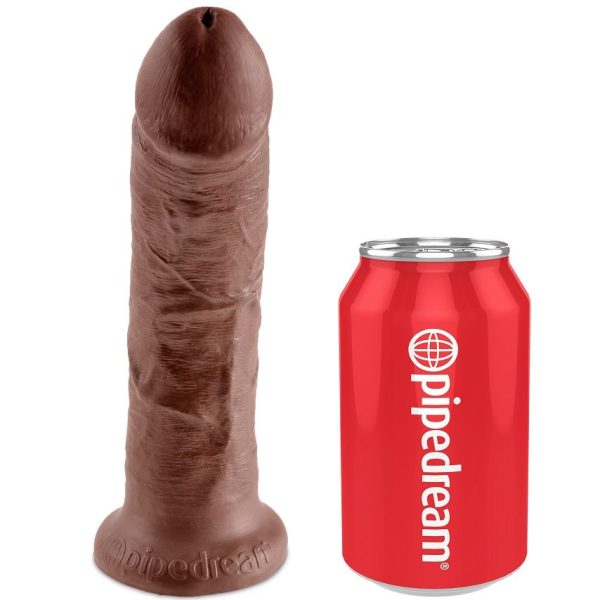 KING COCK - IMBRACATURA PER CAZZO KING CON PENE MARRONE REALISTICO 20,3 CM - immagine 5