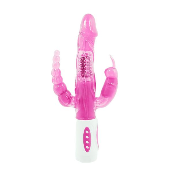 BAILE - PRETTY BUNNY TRIPLO VIBRATORE ROTATORE - immagine 2