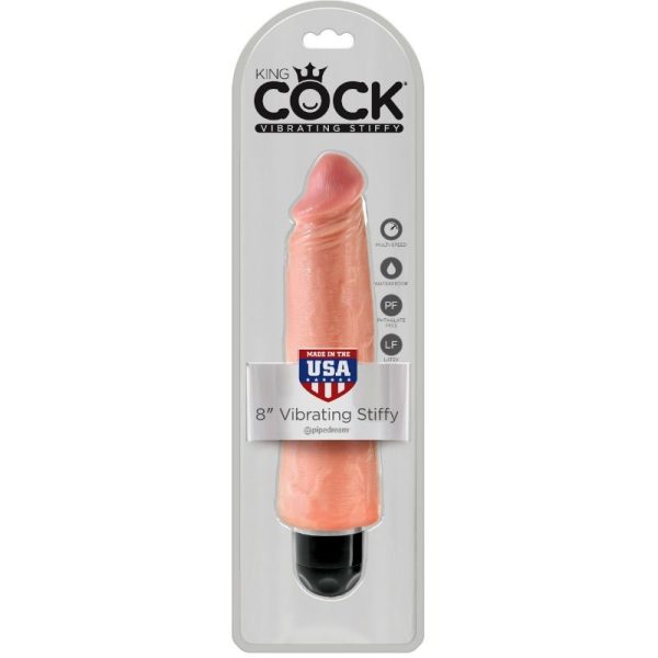 KING COCK - VIBRATORE REALISTICO RIGIDO 20,3 CM NATURALE - immagine 3