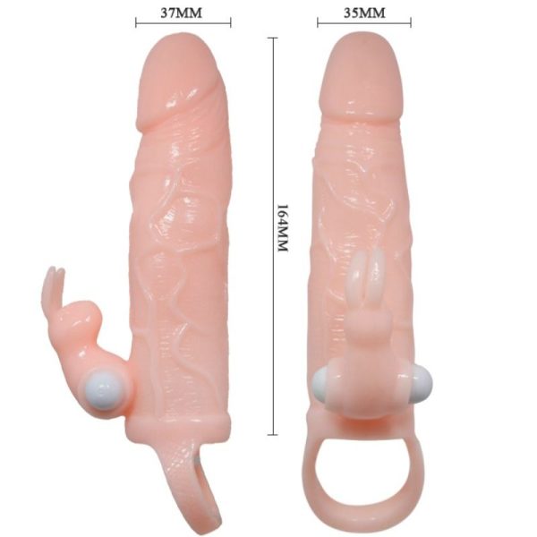 BAILE - COPERTURA PENE UOMO CORAGGIOSO CON CONIGLIO E CARNE DOPPIO MOTORE 16.5 CM - immagine 4