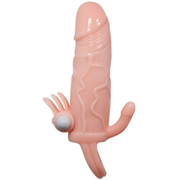 BAILE - COPERTURA PENE UOMO CORAGGIOSO CON CLITITO E CARNE PER STIMOLAZIONE ANALE 16.5 CM - immagine 3