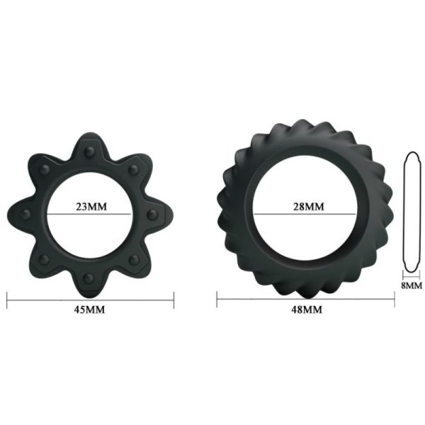 BAILE - KIT 2 ANELLI FIORITI IN SILICONE - immagine 5