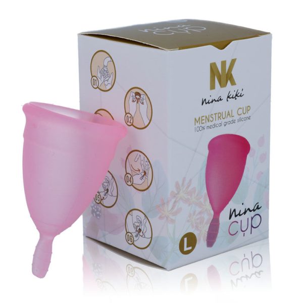 NINA KIKÍ - COPPA MESTRUALE ROSA - TAGLIA L - immagine 4