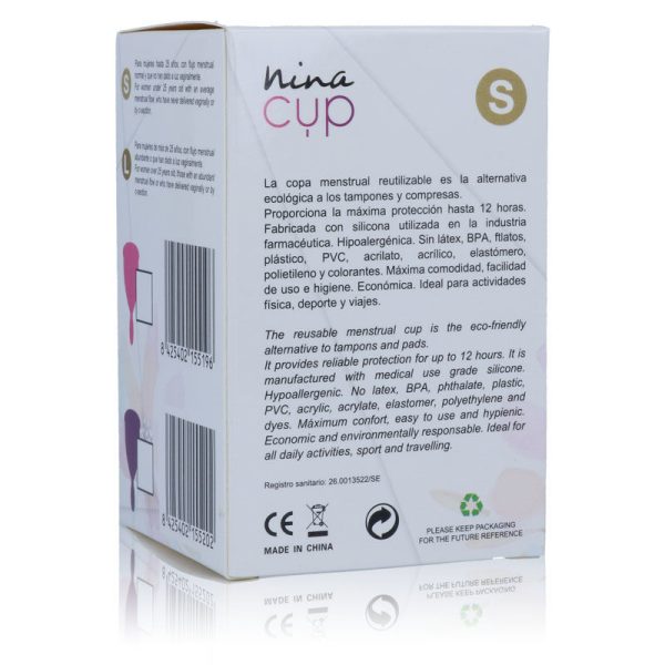 NINA KIKÍ - COPPA MESTRUALE ROSA - TAGLIA S - immagine 3