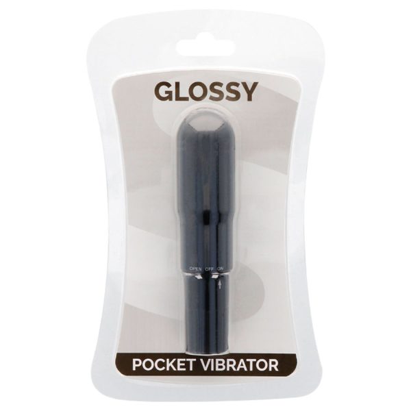 GLOSSY - VIBRATORE TASCABILE NERO - immagine 3