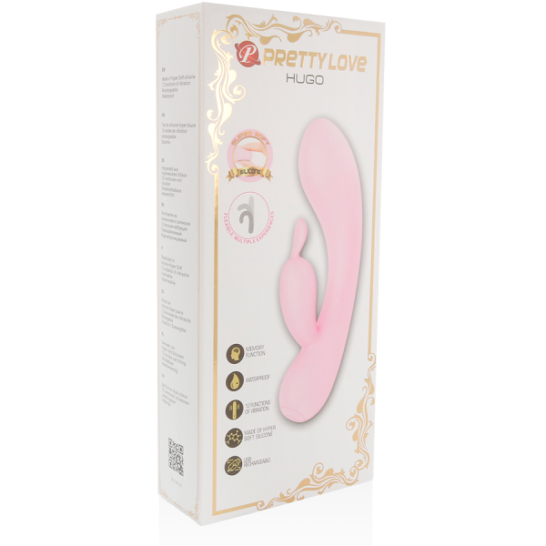 PRETTY LOVE - VIBRATORE ABBASBAILEA LOVE SMART HUGO RABBIT CON ORECCHIE - immagine 2