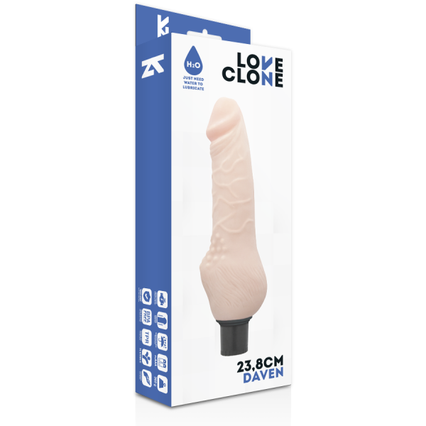 LOVECLONE - DAVEN AUTOLUBRIFICAZIONE REALISTICA 23.8 CM -O- 3.8 CM - immagine 4