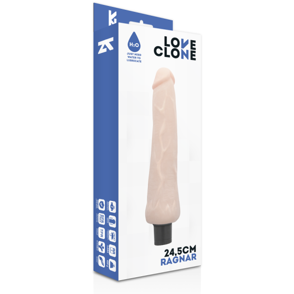 LOVECLONE - VIBRATORE AUTOLUBRIFICANTE RAGNAR 24.5 CM -O- 3.5 CM - immagine 4