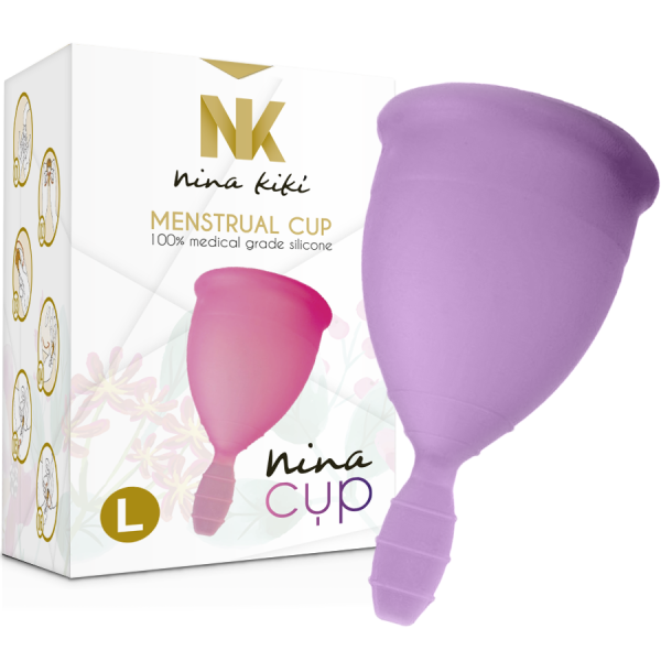 NINA KIKÍ - COPPA MESTRUALE VIOLA - TAGLIA L - immagine 4