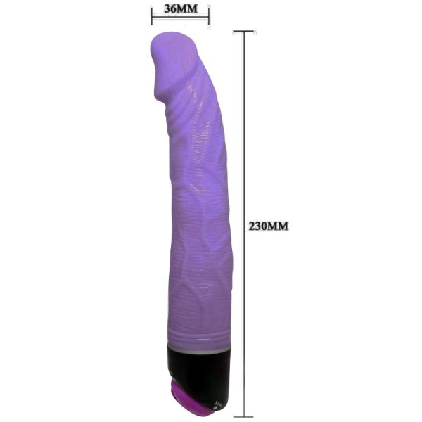BAILE - ADOUR CLUB VIBRATORE REALISTICO 23 CM LILLA - immagine 3