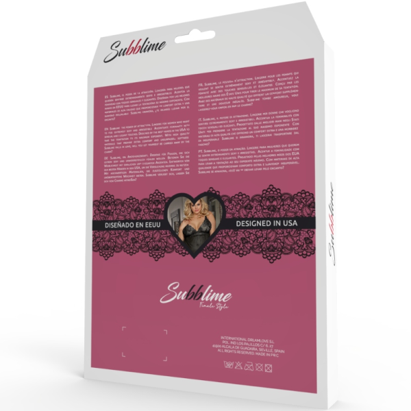 SUBBLIME - QUEEN PLUS TEDDY E BLINDFOLD BLACK - immagine 5