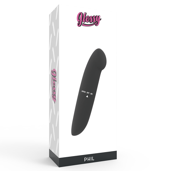 GLOSSY - VIBRATORE PHIL NERO - immagine 4