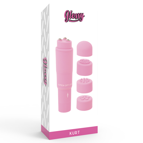 GLOSSY - MASSAGGIATORE POCKET KURT ROSA - immagine 4