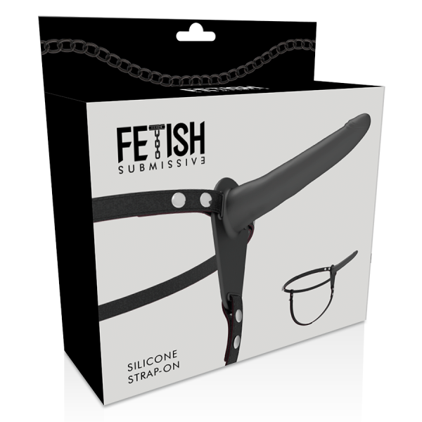FETISH SUBMISSIVE HARNESS - SILICONE NERO 15 CM - immagine 5