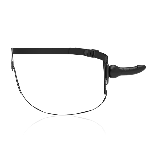 FETISH SUBMISSIVE HARNESS - SILICONE NERO REALISTICO 16 CM - immagine 4