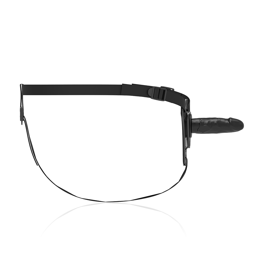 FETISH SUBMISSIVE HARNESS - SILICONE NERO REALISTICO 15 CM - immagine 3