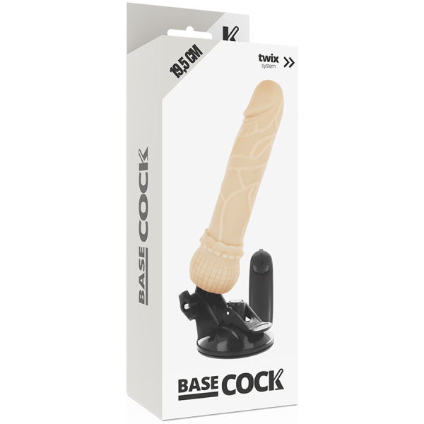 BASECOCK - VIBRATORE TELECOMANDO NATURALE REALISTICO 19.5 CM -O- 4 CM - immagine 4