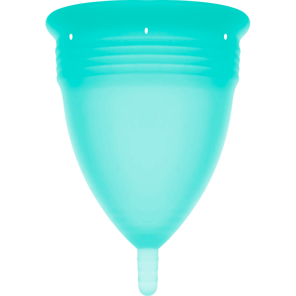 STERCUP - COPPA MESTRUALE IN SILICONE FDA ACQUAMARINA - TAGLIA S - immagine 3