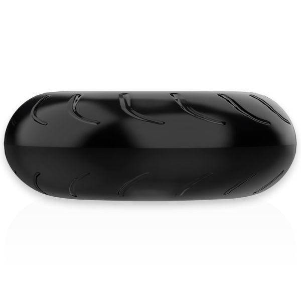 POWERING - ANELLO PER PENE SUPER FLESSIBILE E RESISTENTE 5CM PR08 NERO - immagine 5