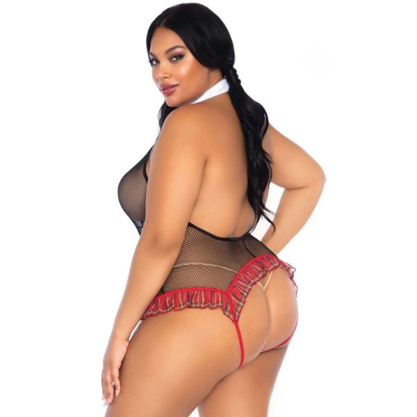 LEG AVENUE - SCHOOLGIRL CROTHLESS FITNESS TEDDY PLUS TAGLIA - immagine 2