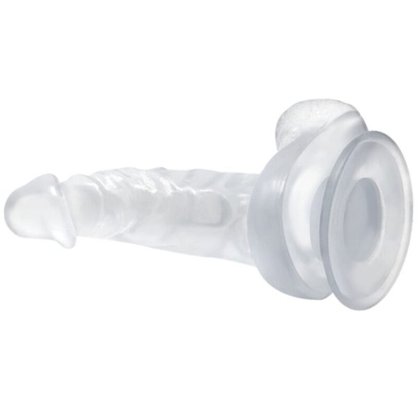 BAILE - DILDO REALISTICO CON VENTOSA E TESTICOLI 16.7 CM TRASPARENTE - immagine 2