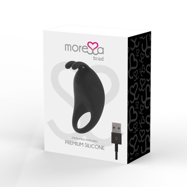 MORESSA - BRAD PREMIUM SILICONE RICARICABILE NERO - immagine 4