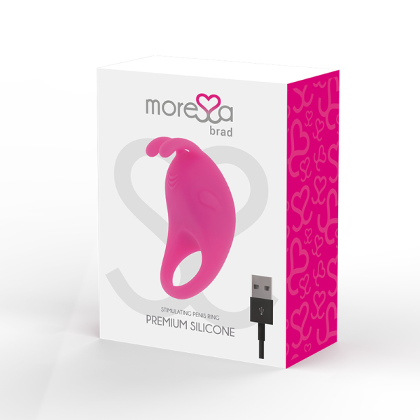 MORESSA - BRAD PREMIUM SILICONE RICARICABILE ROSA - immagine 3