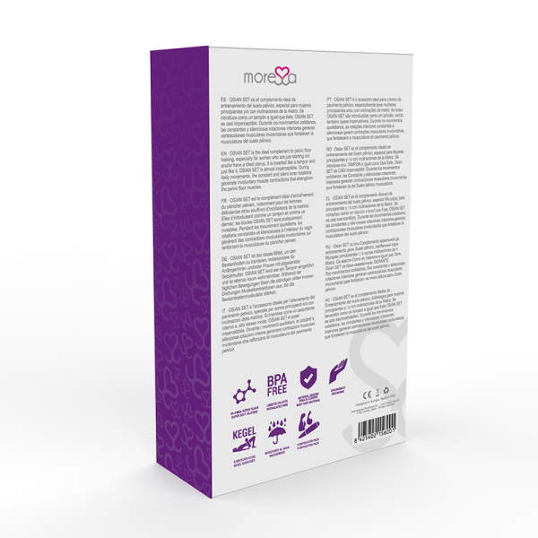 MORESSA - OSIAN SET PREMIUM IN SILICONE LILLA - immagine 4