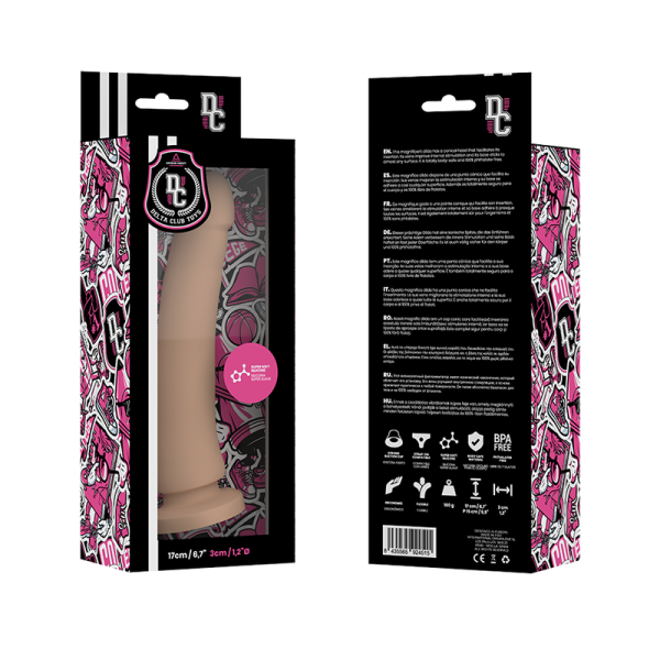 DELTA CLUB - GIOCATTOLI DILDO SILICONE MEDICO NATURALE 17 CM -O- 3 CM - immagine 4