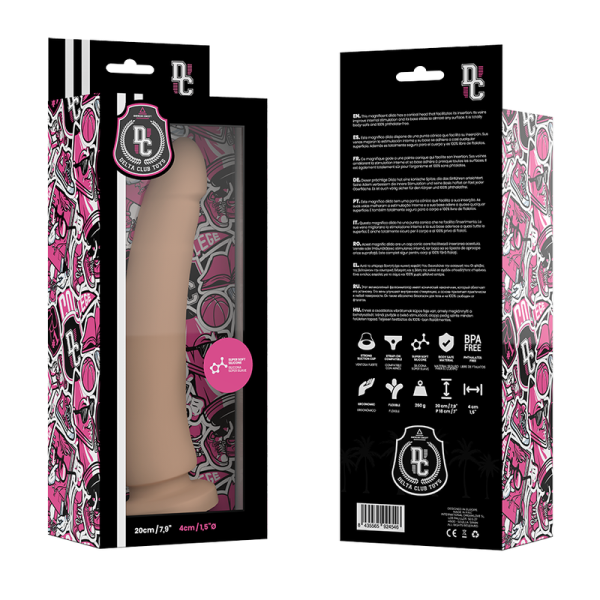 DELTA CLUB - TOYS DILDO NATURALE IN SILICONE MEDICO 20 CM -O- 4 CM - immagine 4