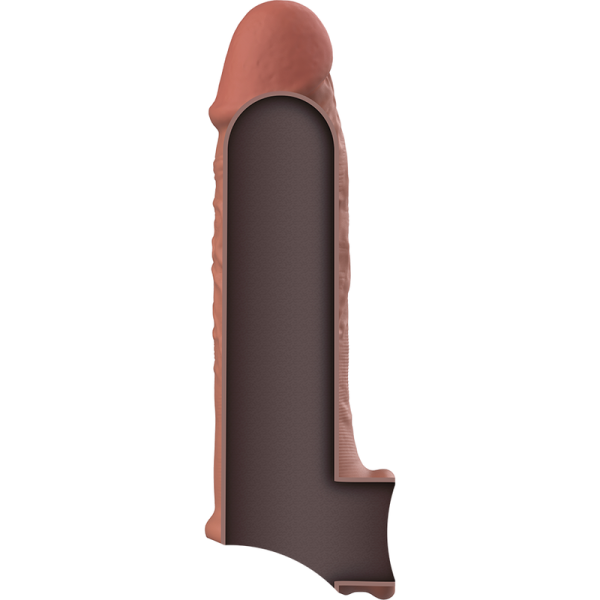 VIRILXL - ESTENSIONE DEL PENE IN SILICONE LIQUIDO V9 MARRONE - immagine 4