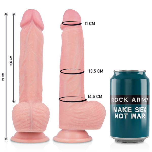 ROCKARMY - IMBRACATURA + SILICONE LIQUIDO PREMIUM SPITFIRE REALISTICO 21 CM -O- 4.62 CM - immagine 3